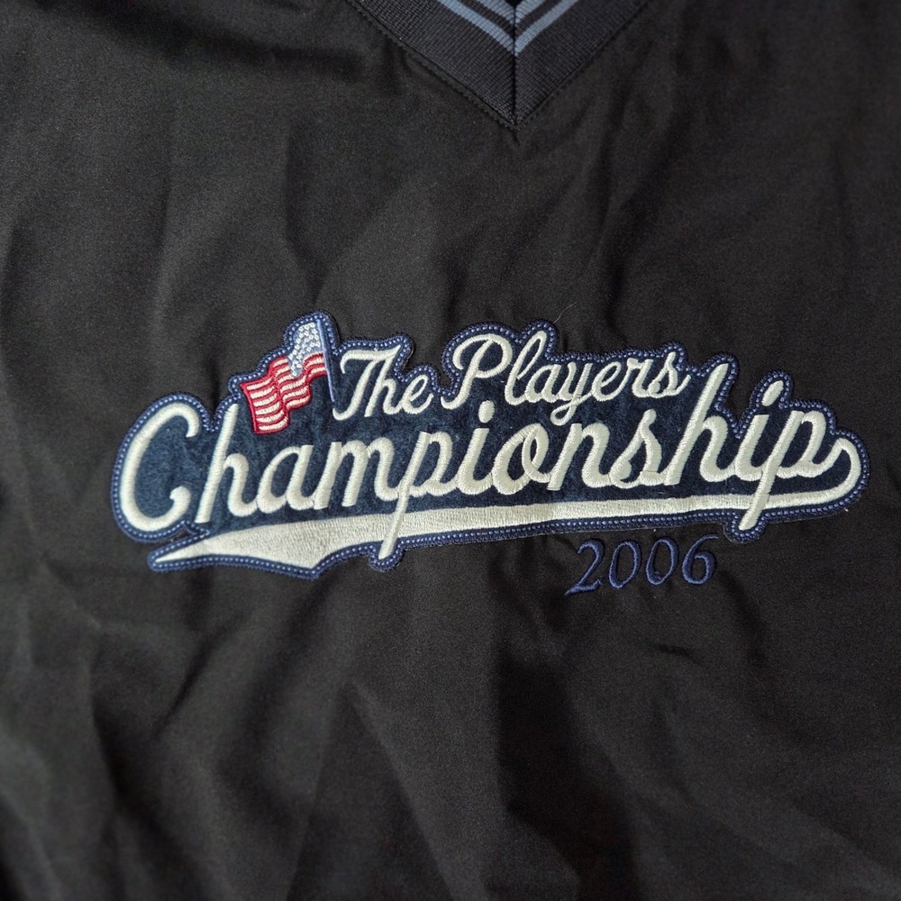 Windbreaker The Players Championship 2006 Pullover Jacket Men's XXL Black V-Neck